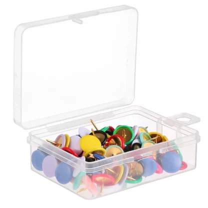 100 Uds chinchetas de colores cabeza plana tachuela tablero de corcho tachuelas de imagen mapa boletín plástico decorativo viaje DIY Oficina escuela