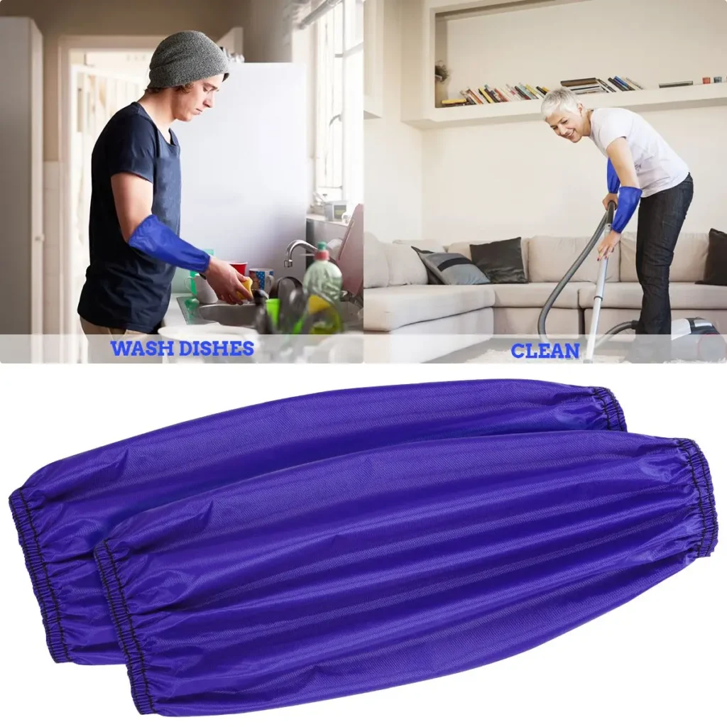 Cubierta de brazo impermeable a prueba de manchas, Protector de manga, herramienta de cocina a prueba de aceite, diseño elástico duradero para hombres y mujeres