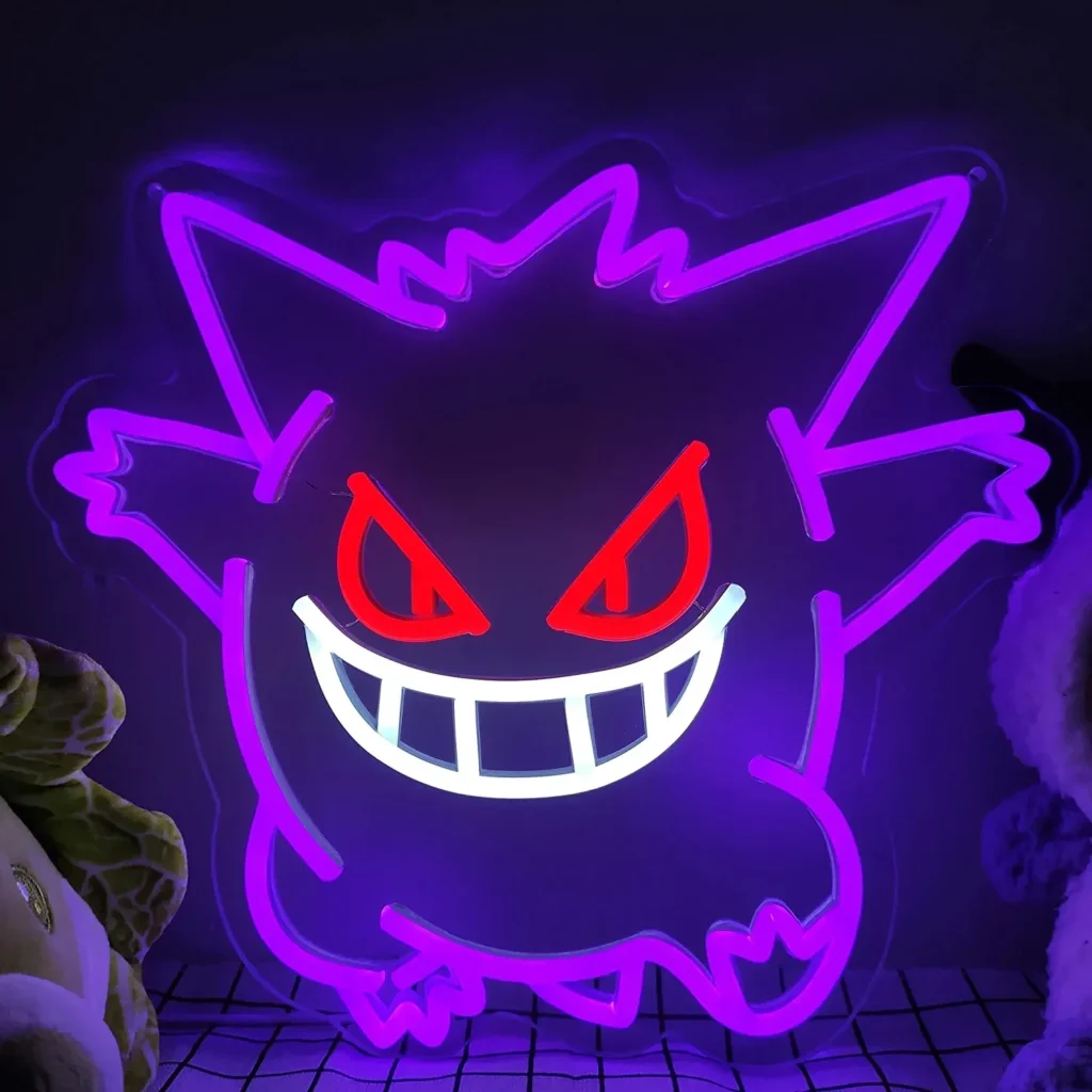 Letrero de neón de anime, luz LED de dibujos animados, decoraciones de mesa para el hogar, los mejores regalos de cumpleaños, luz de letrero con nombre personalizado, decoración de sala de juegos para dormitorio