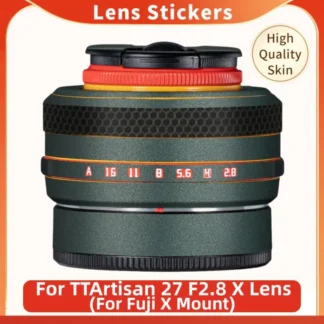 TTArtisan-calcomanía de piel para lente, Protector adhesivo de 27mm, 2,8, AF27, F2.8