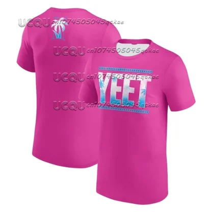2025 J-Jey Uso Yeet Wrestling camiseta deportiva hombres gran oferta nuevo verano mujeres camisetas de manga corta camisas niños TOPS