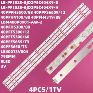 Tiras de retroiluminación LED para Philips GJ-DLEDII P5-400-D409-V7 BDM4065UC/00 40PUT6400/12 40PUT6400/60 barras 2K15-D2P5-395