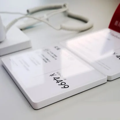 Tablero de exhibición de precio al por menor móvil, tarjeta de mesa de explicación de precios de escritorio acrílica, 10 piezas