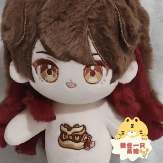 Anime Genshin Impact juego atributo cuerpo de muñeca de algodón 20cm vestir figuras de juguete de peluche Cosplay regalo de Navidad