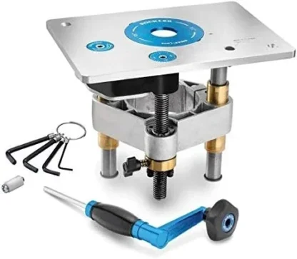 Venta caliente. Elevador de enrutador profesional (8-1/4'' x placa de 11-3/4'') – El kit incluye placa de enrutador de aluminio, anillo de inserción. NUEVO