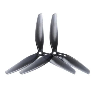 1 par HQProp 7X4X3 7040 7 pulgadas 3 palas/hélice de tres palas gris claro CW/CCW poli carbonato para RC Dron FPV