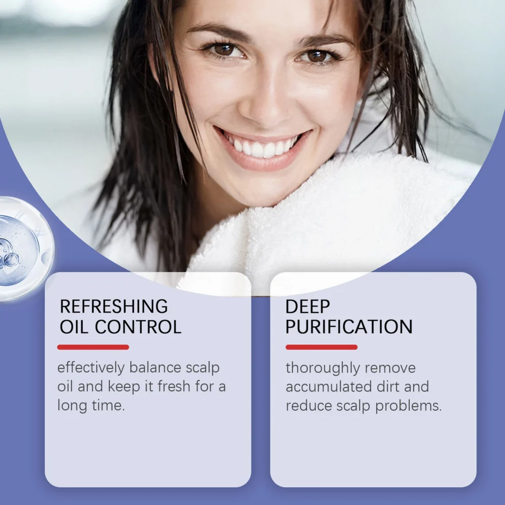 Cuidado del cabello Champú Nippori Limpieza anticaspa refrescante para brindar humedad intensa