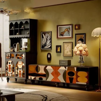 Soportes de Tv de lujo de mediados de siglo, gabinetes modernos Para sala de estar, mesa de Tv nórdica, organizador de almacenamiento de madera, Muebles Para Tv, Muebles únicos