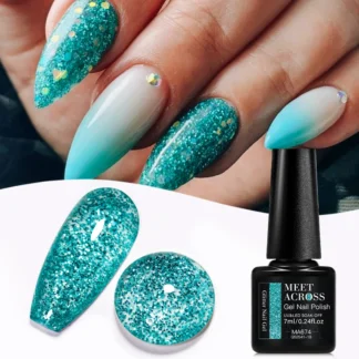 Esmalte de uñas de Gel con lentejuelas brillantes, 7ml, Sprakle Gliter, semipermanente, para decoración de uñas, barniz de Gel UV para manicura de verano, DIY