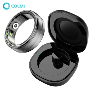 COLMI-anillo inteligente R06 con estuche de carga para hombres y mujeres, Monitor de frecuencia cardíaca y oxígeno en sangre, resistente al agua IP68 y 5ATM, deportivo, nuevo
