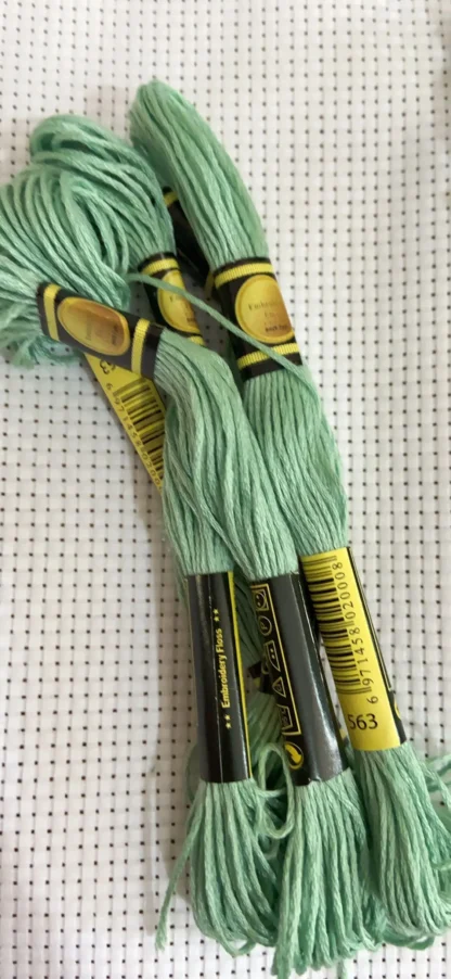 10 uds/LOL hilo de punto de cruz hilo de bordar para principiantes DIY pulsera artesanal Craft8M madeja Arco Iris código DMC 563