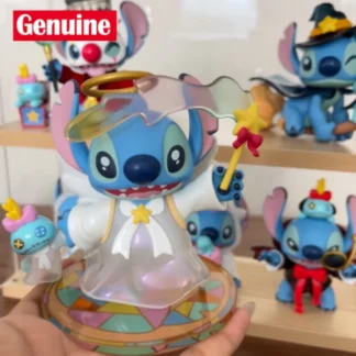 Genuino Disney Stitch divertido diario 2,0 serie Tide Play Linda caja ciega modelo de mano decoración vacaciones regalos de cumpleaños para amigos