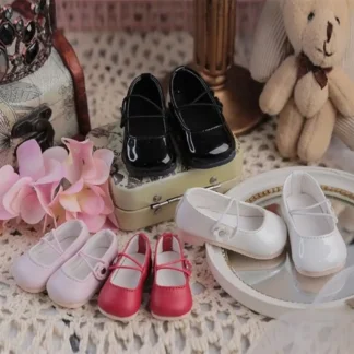 Zapatos de muñeca de princesa a la moda, zapatos bonitos de cuero PU con punta redonda, accesorios DIY, zapatos sexis para jugar a las casitas para muñecas 1/4 1/6 BJD 30/45cm