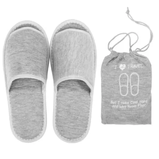 Zapatillas para Mujer Portátil Plegable Viaje Four Seasons Gris Ligero Plegable Miss