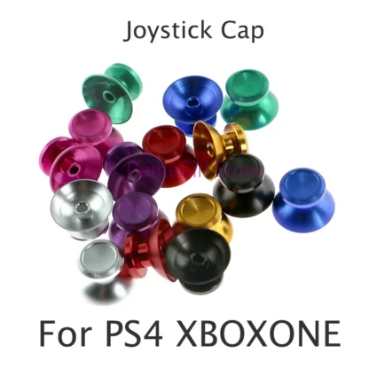 100 Uds = 50 pares para Playstation 4 PS4 XBOXONE aleación de Metal de aluminio 3D analógico basculante Joystick tapas de palanca de pulgar