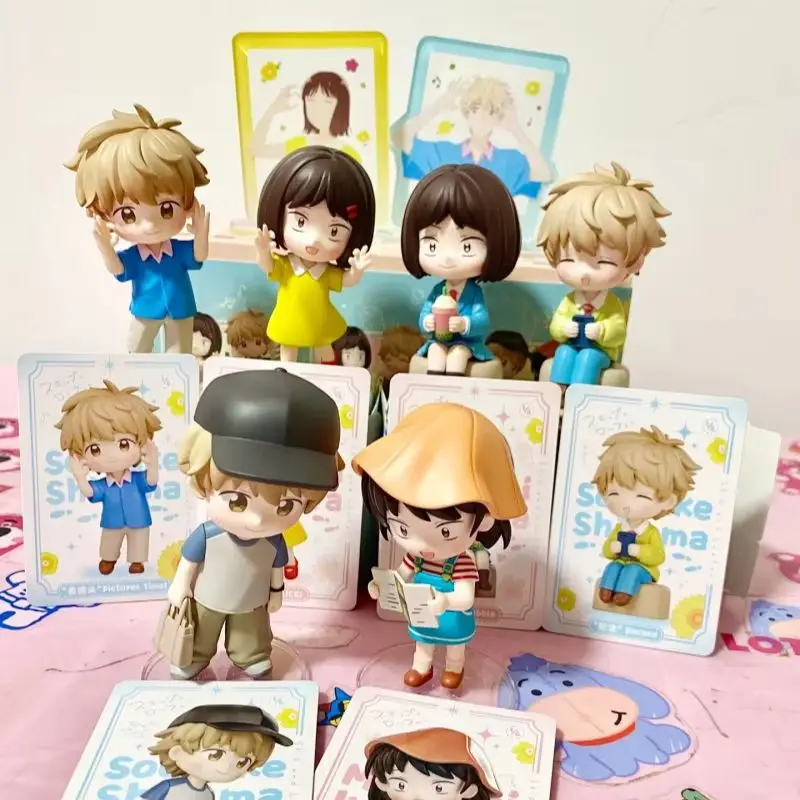 Anime nuevo Skip And Loafer Box Popmart Mitsumi Iwakura Shima Sousuke figura de caja Anime modelo Pvc muñeca juguete regalos