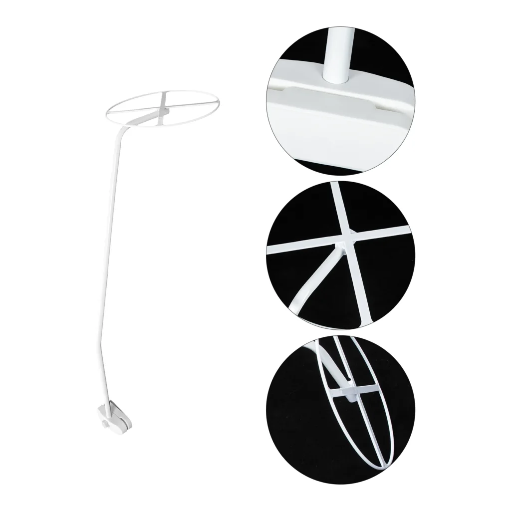Soporte para poste de mosquitera para niños, marco de soporte, dosel Universal blanco para cuna, anillo de red que se adapta a la mayoría de los camas, fácil instalación