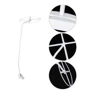Soporte para poste de mosquitera para niños, marco de soporte, dosel Universal blanco para cuna, anillo de red que se adapta a la mayoría de los camas, fácil instalación