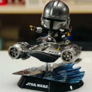 Herocross Star Wars Darth Vader Boba nave espacial segunda caja ciega redonda Cosbirider Mini vehículo estatuilla ornamento Fans regalo divertido