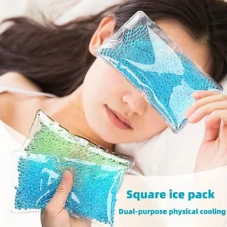 Bolsa de hielo de gel frío y caliente multiusos reutilizable, hinchazón de ojos, utilizada para aliviar lesiones y dolor sistístas,