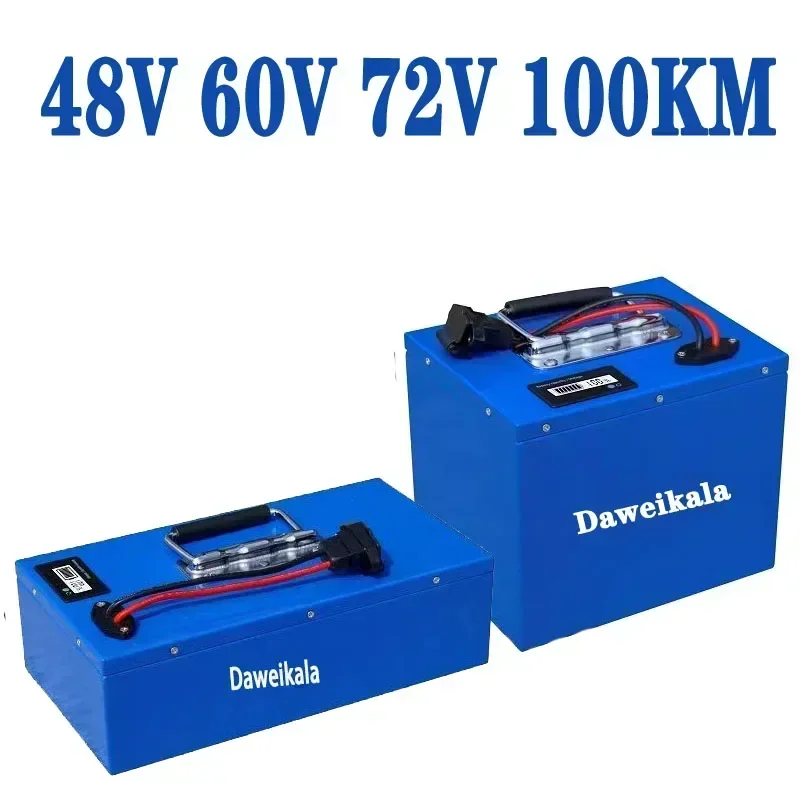 Batería de litio para vehículo eléctrico, 72v48v60v, super capacidad, 100km, batería de litio para motocicleta eléctrica, triciclo