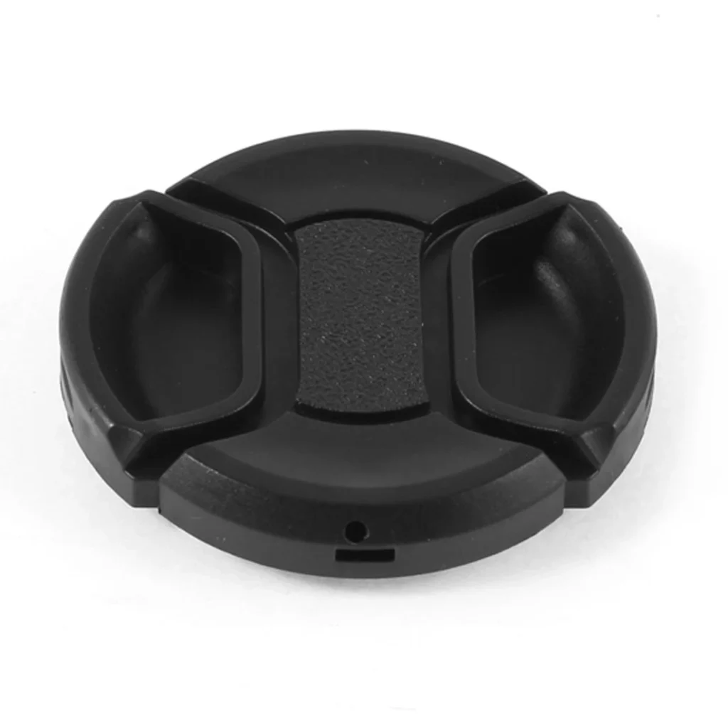 A73E-Tapa de lente frontal universal de pellizco central de 46 mm para cámara DSLR