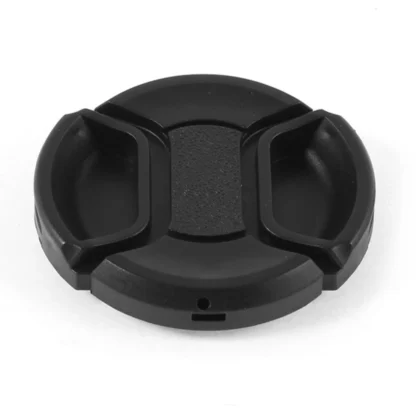 A73E-Tapa de lente frontal universal de pellizco central de 46 mm para cámara DSLR