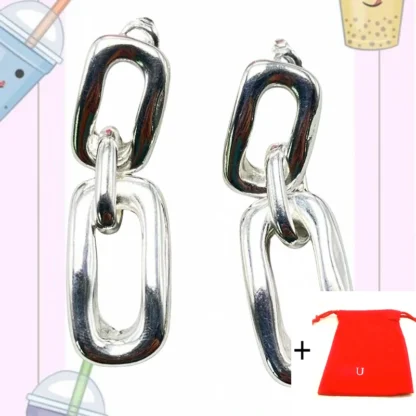 Pendientes nobles y brillantes más vendidos europeos y americanos, accesorios para citas para mujeres, regalos de cumpleaños para amigos, bolsas de joyería