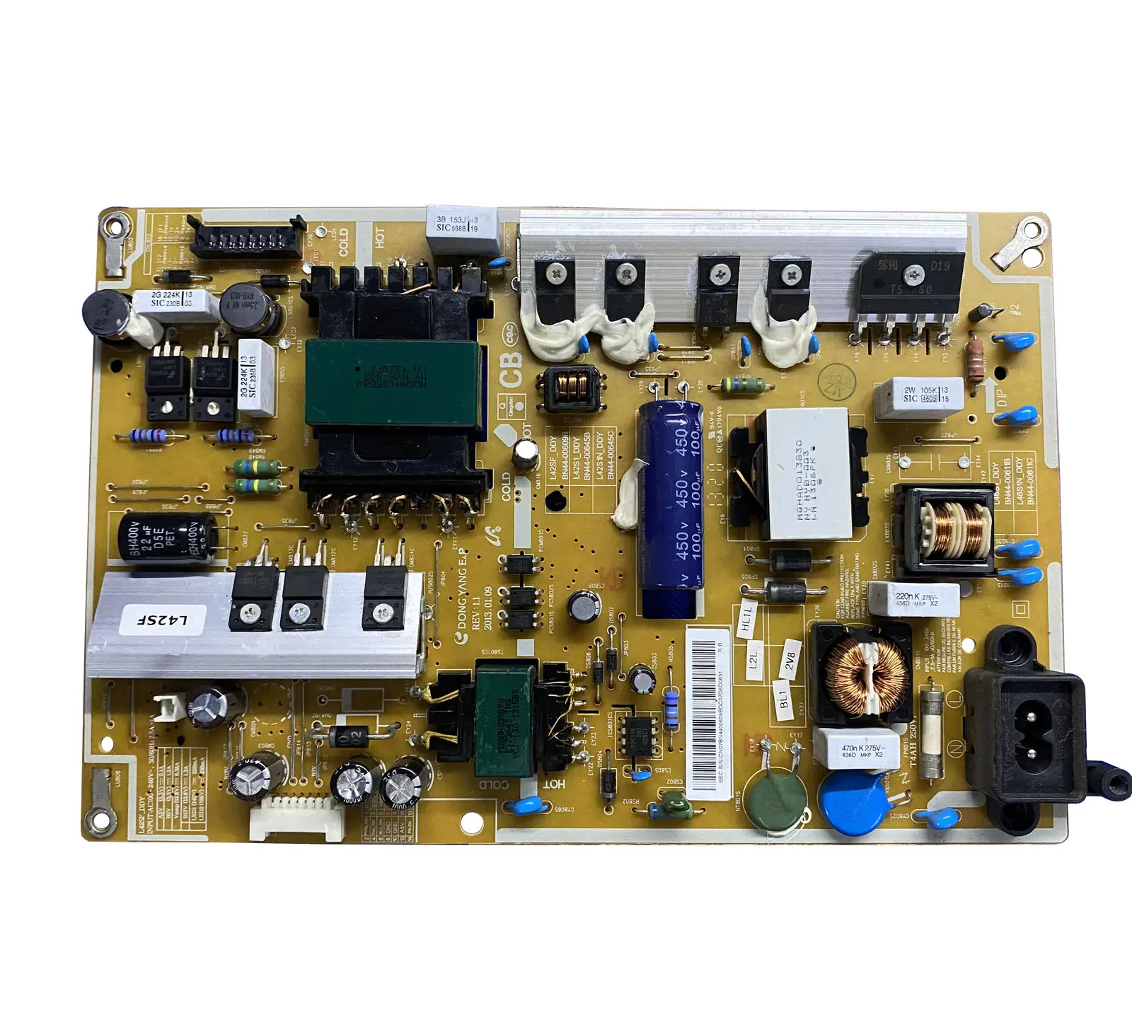 La placa de alimentación L42SF_DDY BN44-00609B es para TV UA40F5080AR 46F5300AR UN40F5000AF HG40NB670FF UE40F5300 UE39F5000 UE42F5000AK