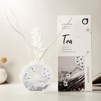 Difusor perfumado floral de lujo 80 ml, fragancia de 3-4 meses, decoración elegante para dormitorio, regalo premium para mujeres, eliminador de olores