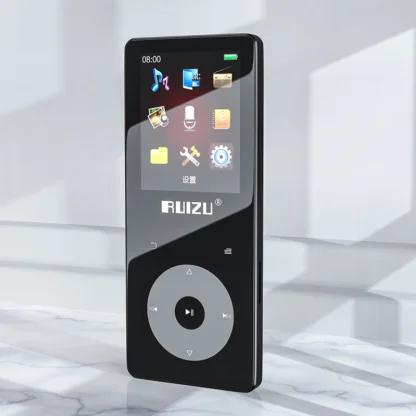 RUIZU-reproductor MP3 X02B con Bluetooth 5,0, portátil, sonido sin pérdidas, HiFi, música, altavoz, Radio FM, grabación, vídeo, E-book