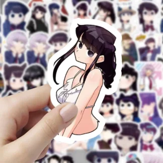 10/60 Uds Anime Komi no puede comunicarse pegatina dibujos animados lindo Sexy Komi Shouko personalizado creativo decorativo pegatinas para álbum de recortes