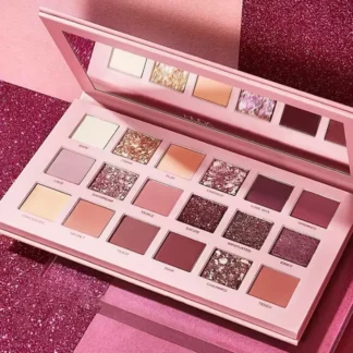 Paleta de sombras de ojos con espejo de maquillaje, 9/18/35 colores, brillante mate pigmento nacarado, sombra de ojos de larga duración