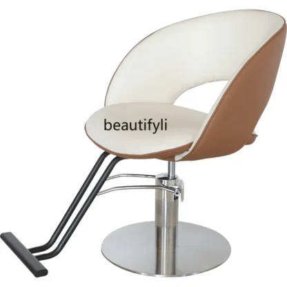 Silla de peluquería de elevación para peluquería, taburete sencillo para cortar el cabello teñido en caliente