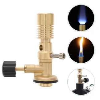 Cabezal de quemador de Gas portátil, quemador Bunsen, equipo de laboratorio, suministro de calefacción, Material de latón, Gas propano, muebles comerciales de laboratorio