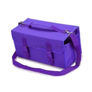 Marcador pintura permanente marcadores dibujo Bolsa almacenamiento Gran caja marcadores múltiples capas 87HC