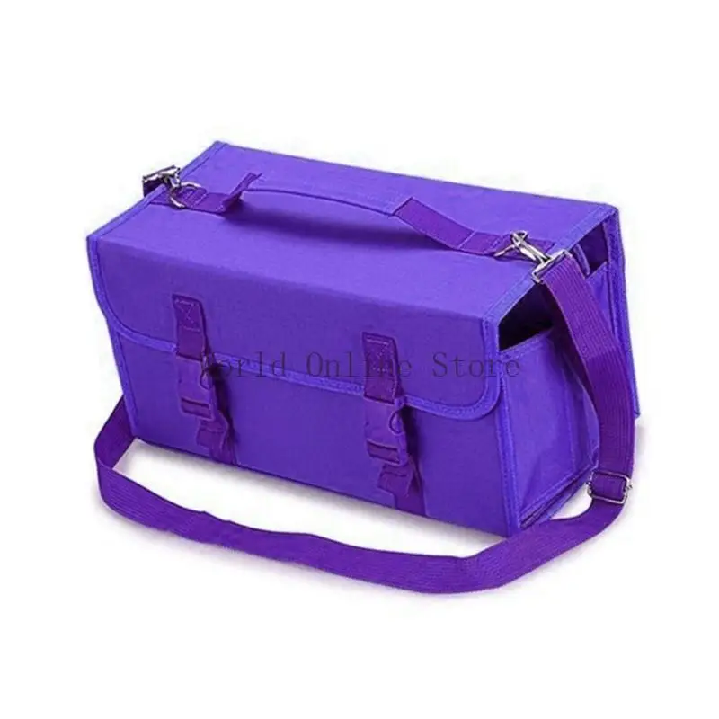 Marcador pintura permanente marcadores dibujo Bolsa almacenamiento Gran caja marcadores múltiples capas 87HC