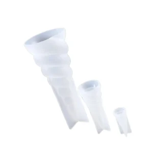 Molde de cuerno de unicornio, moldes de silicona epoxi para accesorios de joyería DIY, decoración de dormitorio y oficina, Flexible y portátil, 3 uds.