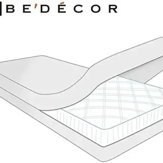 Bedecor Juego de 2 fundas protectoras de colchón Queen con cremallera para colchón de profundidad de 3 "-6", orina a prueba de líquidos completamente revestida