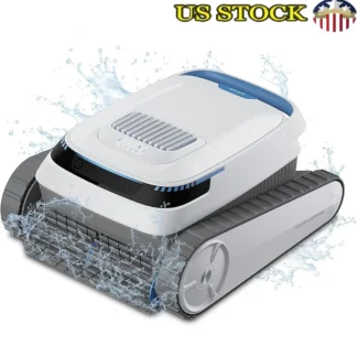 Limpiador robótico inalámbrico para piscinas, escalada automática de paredes, tiempo de ejecución de 120min, vacío automático, modo de limpieza inteligente, carga rápida