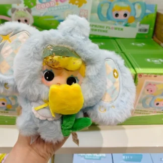 Nueva caja ciega de felpa Original, juego de moda para bebé tres OO Baby, adorno de dinero de flor de primavera de primera generación, muñeca bonita creativa Gif