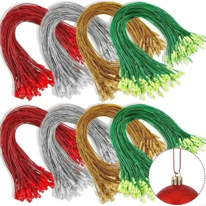 Perchas adornos para decoraciones navideñas colgando correas con sujetadores seguros Y1QB