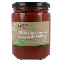 Albóndigas Veganas en Salsa de Tomate 425 g - Carlota Organic