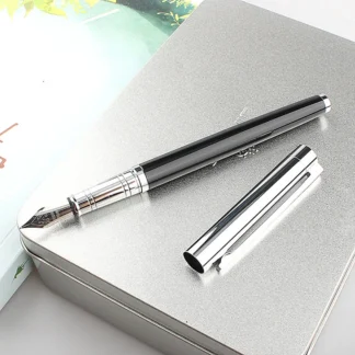 JINHAO-pluma estilográfica de alta calidad, plumas de tinta extrafina de 126 MM para escritura, papelería, escuela, suministros de oficina, Caneta, 0,5