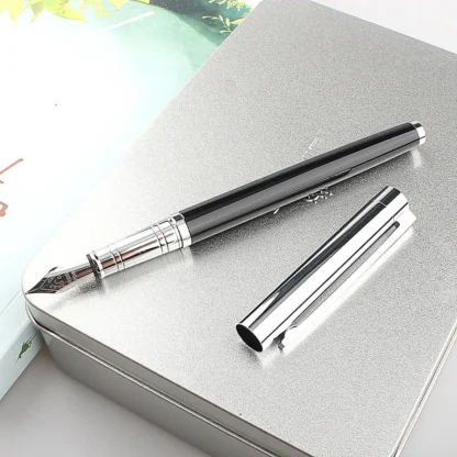 JINHAO-pluma estilográfica de alta calidad, plumas de tinta extrafina de 126 MM para escritura, papelería, escuela, suministros de oficina, Caneta, 0,5