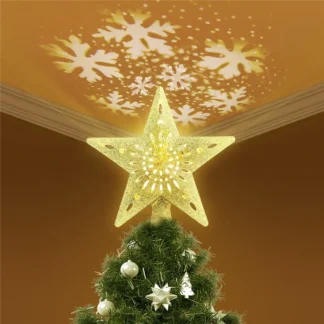 Proyector LED de copos de nieve, lámpara giratoria de noche, efecto dinámico de tormenta de nieve, luz para adornos de árboles de Navidad, decoración interior de dormitorio