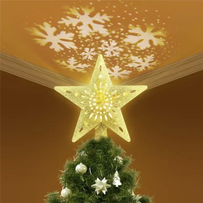 Proyector LED de copos de nieve, lámpara giratoria de noche, efecto dinámico de tormenta de nieve, luz para adornos de árboles de Navidad, decoración interior de dormitorio