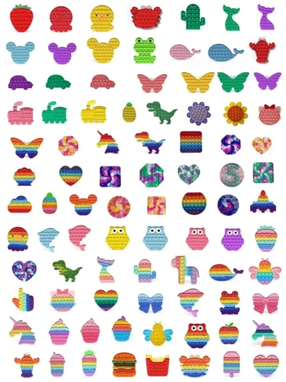 Bolsa de caja ciega Pop Fidget Reliver juguetes antiestrés sonny angel Push Bubble juguetes antiestrés adultos niños juguete con hoyuelos simples