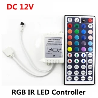 Controlador de luz LED con 44 teclas, atenuador remoto para tira de luces RGB, DC12V, 6A, 72W, RGB, SMD 2835, 3528, 5050, 3014, 5630