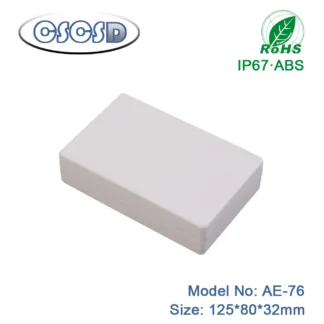 Caja de conexiones de plástico, caja de instrumentos de alta calidad, 125x80x32mm